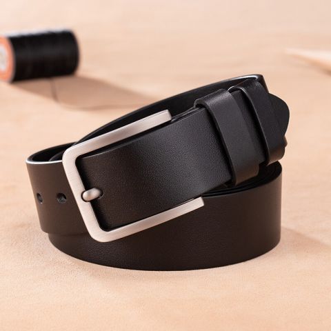 Dây thắt lưng khoá kim thanh lịch - Đen C480A