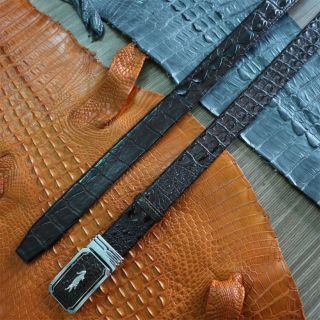 Thắt lưng da cá sấu bản 4cm liền cao cấp E720