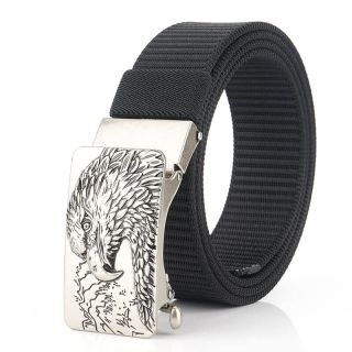 Thắt lưng nam khóa kẹp tự động hình chim ưng H010