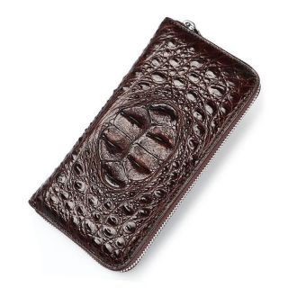 Ví cầm tay  đỉnh gù cá sấu đẹp hoàn hảo F250B