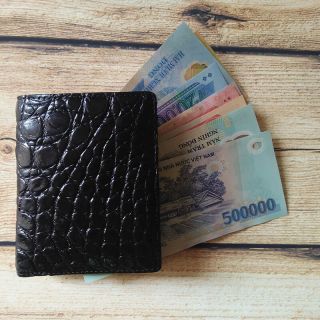 Ví cá sấu cao cấp vân bụng dáng đứng sang trọng K222